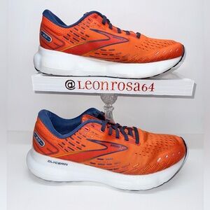Brooks Blue and Orange Athletic Shoes for Active Performance